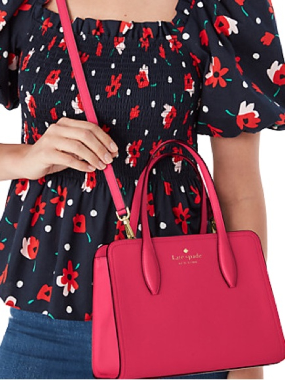 Kate Spade Hot Pink Leather Satchel